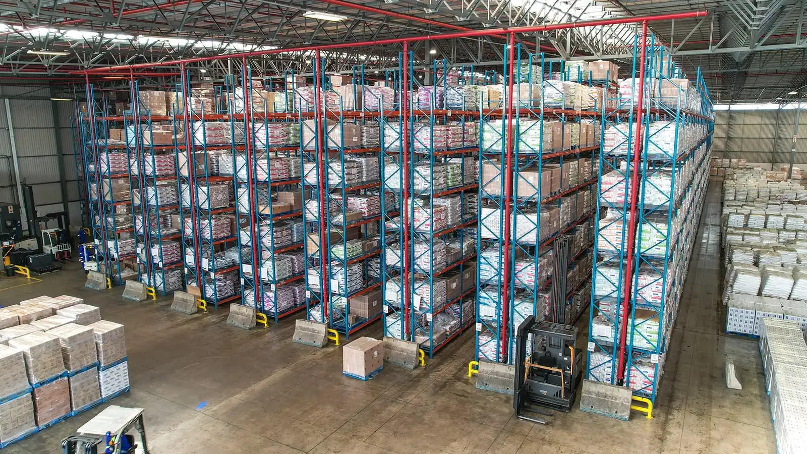 Racked Area in The Connect Logistics Warehouse