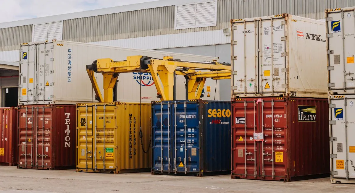 Connect Logistics parked at an industrial loading site indicating the company's logistics and transportation services.