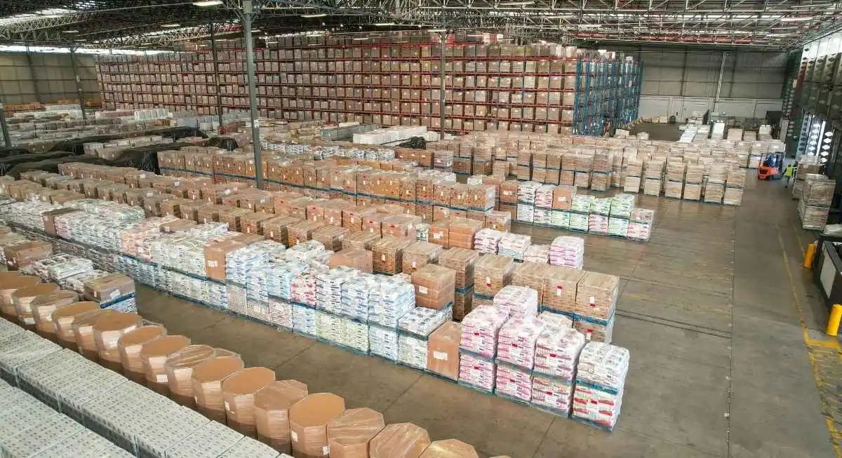 Connect Logistics parked at an industrial loading site indicating the company's logistics and transportation services.