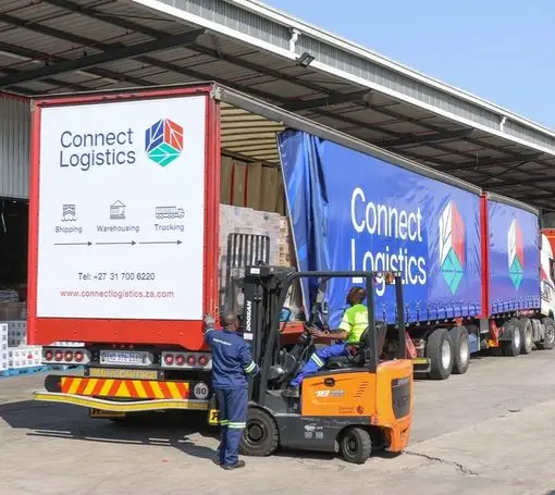 Connect Logistics Truck in Loading Zone