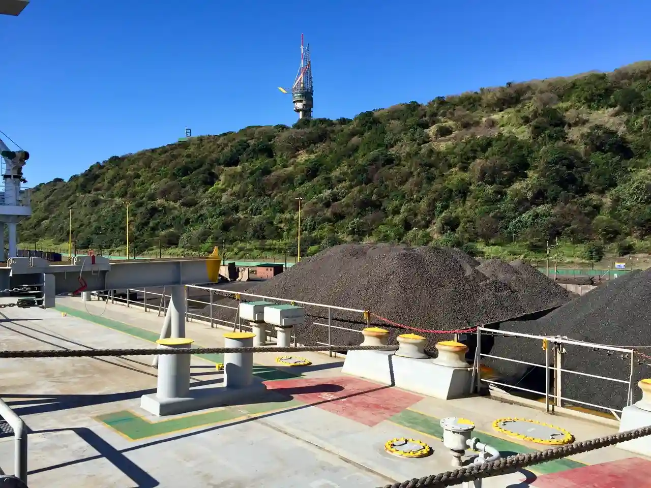 Cargo on the Quarry side - View from a Bulk Vessel