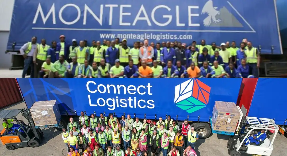 Connect Logistics parked at an industrial loading site indicating the company's logistics and transportation services.