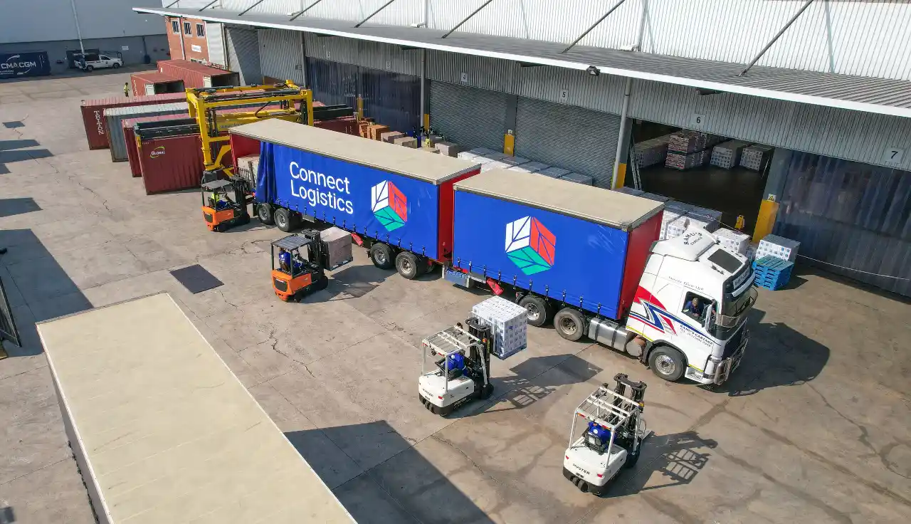 Truck Loading at Connect Logistics Warehouse for Despatch